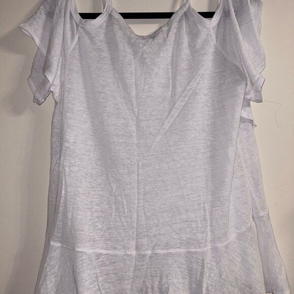 Express cold shoulder flowy layered blouse size small - Picture 2 of 5